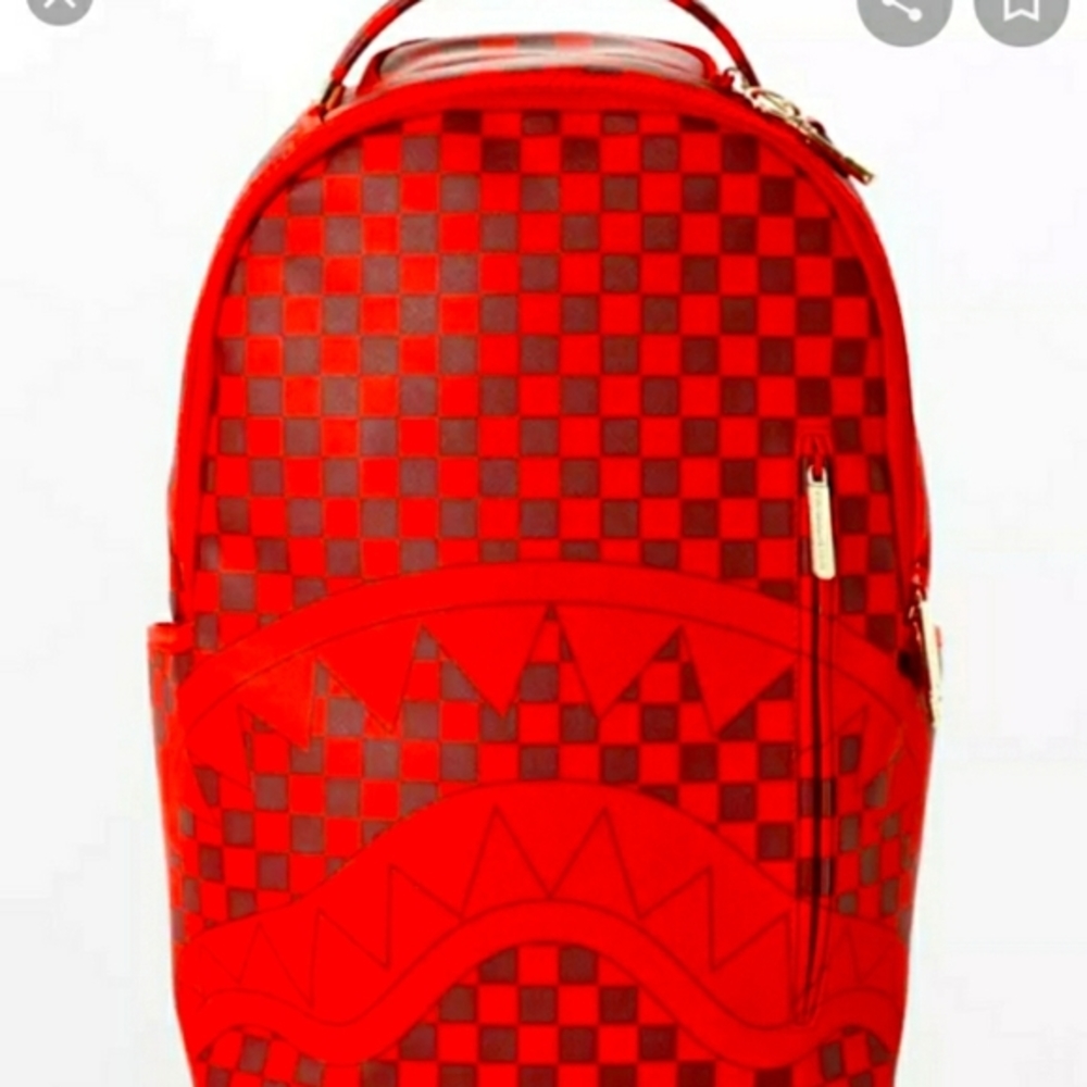 🤩🔥SRAYGROUND SHARKS IN PARIS BACKPACK RED RARE LIMITED EDITION LAST ONE🤩🔥